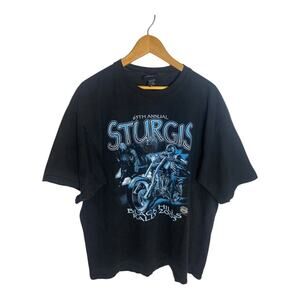 2005 American Biker 65th Annual Sturgis Biker Rally Double Side Graphic Tee 2XL